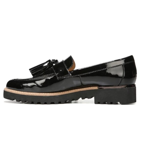 Franco Sarto Carolynn Tassel Loafer Black Patent - Picture 11 of 12